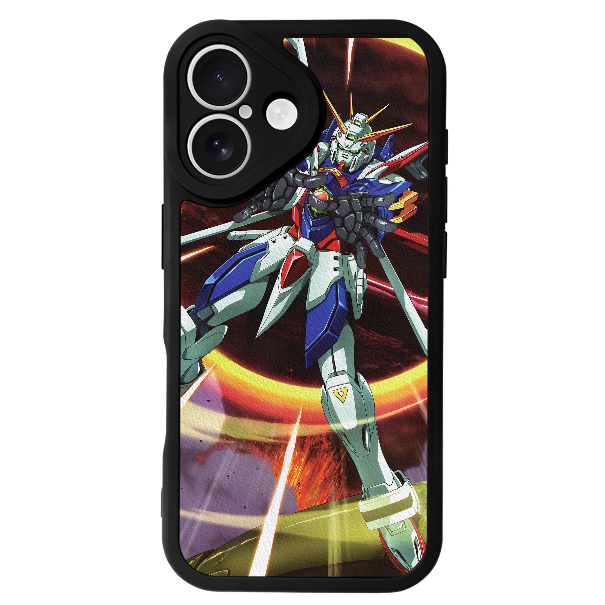 （画像用） 機動戦士ガンダム Mobile Suit Gundam 【iPhone 16シリーズ対応】シリコンスマホケース（レザー調） 材質：シリコン